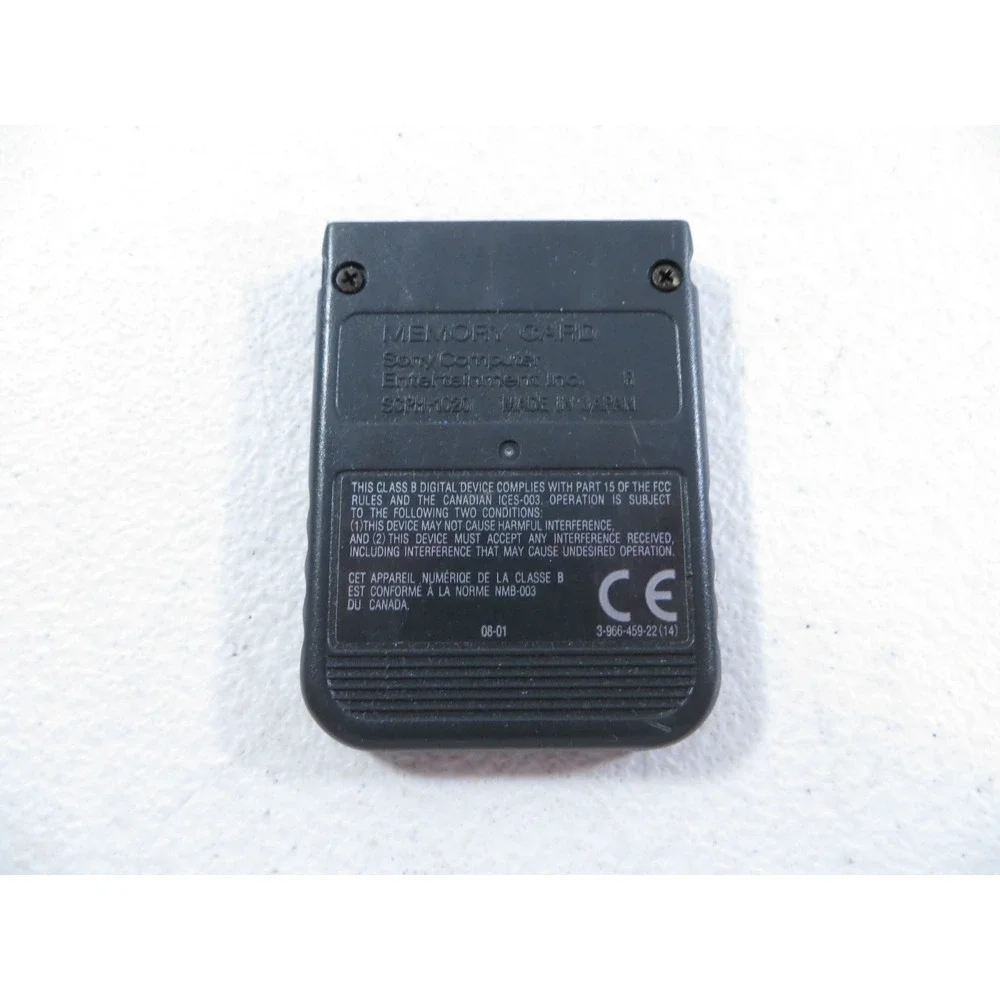 OEM Official Sony Playstation 1 PS1 Black‎ Memory Card SCPH-1020 TESTED